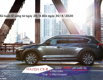 Miễn Phí 100% phí trược bạ khi mua Mazda CX-8 Tháng 4/2020